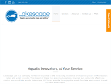 Tablet Screenshot of lakescapellc.com